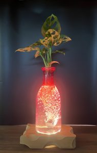 Pink Glass ; Recycled