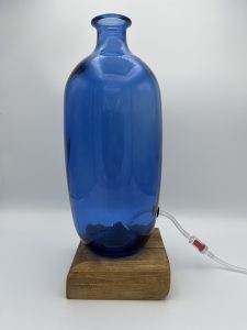 Blue Glass Large Vase