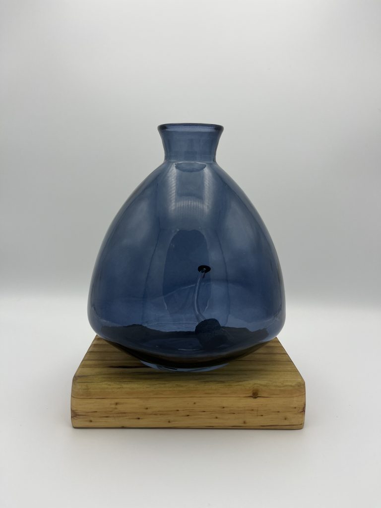 Blue Vase; Light Stain Base